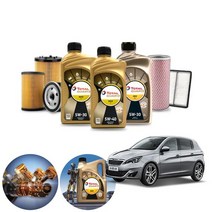 푸조 308(2세대)(13~21) 1.5 가솔린 토탈쿼츠 이네오 넥스 5W30 5W40 BEX 합성엔진오일 4통+흡기+오일필터 ONL-016 cs38016, 벡스 5w40(롱라이프) 필터 코팅제 포함