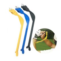 스윙연습기 체중이동 삼각 실내 비거리 장타 자세교정 연습용품 골프존 템포플렉스 몸통 성인, 옐로우