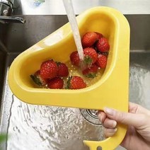 백조 멀티거치대 거름망 물기제거 수세미거치대 다용도, 블랙