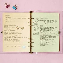 A5 파트텔 다이어리 속지 6공 내지 용품, 르다비디앙 29레시피