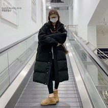 한국판 동한판 패딩 여중 롱 차이나 패션 심플 베이직 패딩