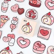 스티커컬러링북 45 개상자 아름다운 풍경 스티커 귀여운 다채로운 구름 스티커 저널 일기, n