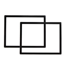 NDSL 게임 콘솔 화면 보호기를위한 상단 스크린 렌즈 플라스틱 커버, 검은색