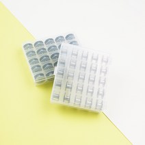 아유디 보빈 북알 25개+플라스틱케이스 가정용 공업용 미싱 쏘잉 소잉 홈패션 DIY 옷만들기, 1개