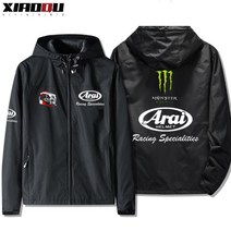 ARAI 아라이 오토바이 바람막이 모터사이틀 바이크 점퍼 레이싱 자켓 점퍼 방풍 경량 윈드자켓, 블랙 3