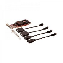 VisionTek 비전텍 라데온 7750 SFF 2GB GDDR5 4M DirectX 11 OpenGL 싱글 팬 로우 프로파일 4X 미니DP 그래픽 카드 900798