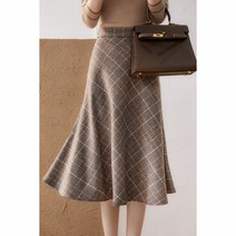 여성을위한 높은 허리 A 라인 스커트