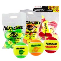 낫소 쿨볼(COOL Ball) 테니스공 스테이지 123 12개입, 그린, 그린