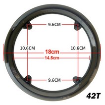 자전거 크랭크 셋 보호 커버 체인 휠 링 가드 32T 40T 42T 44T 46T 48T 4/5 구멍, 05 42T