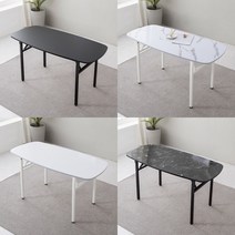 이반가구 1인~8인 (타원형)접이식테이블 다용도 책상 절탁자 식탁 컴퓨터책상 입식책상 회의테이블 작업테이블 다용도 오피스 사무실 서재, (타원형) 절탁자 1200x800, 마블, 화이트다리
