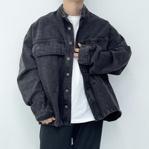 남자 오버핏 청자켓 남성 트러커 데님 자켓
