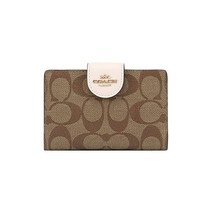 코치 아울렛 반지갑 여성 카키 초크 C0082 IMDJ8품