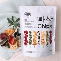 컬러푸드 빠삭칩 200g, 빠삭칩1개