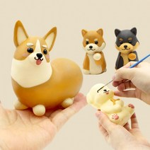멍냥이 컬러링 키트 DIY 컬러링토이 색칠놀이 미술놀이 집콕놀이 입체컬러링 색칠 취미키트 8종 유기견기부, 말티즈