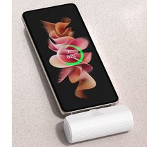 깔끔사용 간편휴대 도킹형 핸드폰충전기 전기종 군부대사용 갤럭시 5000mAh 아이폰 LG 보조배터리 파워뱅크, 선택2번 아이폰8핀 - 블랙