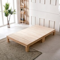 편백러브 편백나무 침대/일본산 옹이없는 무절 히노끼 통 원목 평상형침대/수납형, 헤라일반헤드형침대(SS)