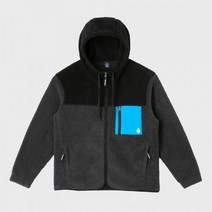 VOLCOM 유틸리티 후리스 후드 자켓 차콜