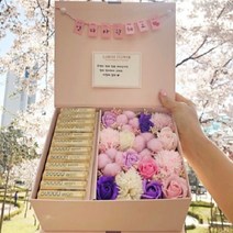 라봄플라워 어버이날용돈박스 부모님 플라워 반전 용돈상자 현금선물, 핑크박스L-레드꽃-머니홀더-엄마사랑해요