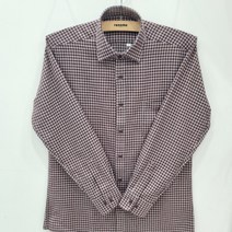 레노마셔츠 더블 미디움 체크 일반핏 긴소매RMWSGP304BWB