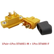 XT60E XT60H RC Lipo 배터리 암수 총알 커넥터 외장 하우징 XT60E1-M 전원 플러그 XT60H-F 잭 드론 어댑터, [04] 1P에어