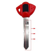 바이크 오토바이 블랭크 키 포경 블레이드 포함 스즈키 GSXR600 750 1000 1300 SV650 블랙/레드/블루, [04] Red Right, [04] Red Right