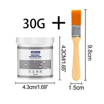 콘크리트폴리싱 상단 30/100g 초강력 방수 테이프 누수 방지 투명 수리 누출 접착제 절연 덕트, 30g Brush