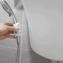 1+1 붙이는 샤워기홀더 샤워기거치대 공감테크, 그레이 2개