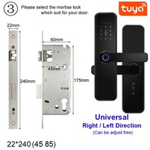 유리문도어락 출결관리 지문인식 강화도어도어락 raykube x5 생체 보안 지능형 tuya smart wifi 암호 전자 잠금 장치 원격으로 열기, 4585