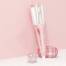 물결펌고데기 물결고데기 보다나물결고데기25mm (18 22 26mm 3가지 웨이브 굵기 조절 가능), 핑크 18mm 22mm 26mm
