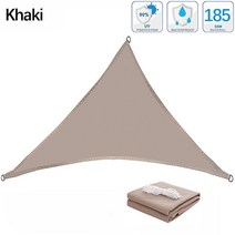 어닝룸 차량용어닝 캠핑용 소형 카라반 차박 그늘 항해 삼각형 방수 UV 보호 태양 천막 정원 해변 파티오 캐노피, [10] 400x400x570cm, [03] Khaki