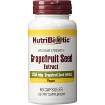 뉴트리바이오틱 자몽씨 추출물 250mg 60정 NutriBiotic Grapefruit Seed Extract, 1개, 60정 (1팩)