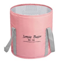 족욕기가격비교 순위 접 수있는 발 담그는 목욕 분지 대형 휴대용 발 스파 담그기 욕조 여행 캠핑 위한 접이식 물통 드롭, 분홍색, l