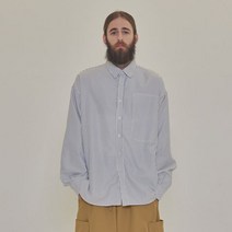 카고브로스 CB OXFORD STRIPE OVERFIT SHIRT WHITE