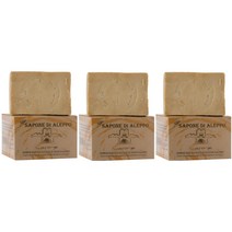 카로네 SAPONE DI ALEPPO 사포네 디 알포레 천연비누 200gx3 월계수오일, 200g, 3개
