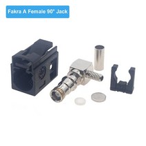 50-3 RG58 LMR195 LMR200 RG400 RG142 용 2 개/몫 RF 동축 Fakra A/B/C/D/E/F/G/H/I/K/Z 수 플러그 커넥터, 01 Fakra A F90