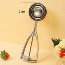 아이스크림스쿱 스쿱 얼음 스쿱 아이스크림 아이스크림 스푼 304스테인레스 스틸 볼 파는 금속 상업 과일 수박 유물 공 플레이어, 95cc-직경7.0cm아이스크림 스푼