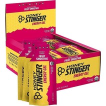Honey Stinger 유기농 에너지 젤 과일 스무디 스포츠 뉴트리션 31.2g(1.1온스) (24팩), 1.1 Ounce (Pack of 24), Gold