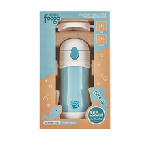 푸고 유아용 프리미엄 빨대컵 350ml, 블루, 3세트