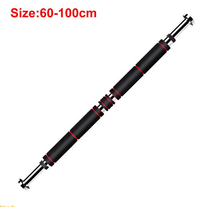 가정용철봉 문틀 턱걸이 철봉 b130pull-ups sit up bar 스포츠 홈 체육관 피트니스 장비 무거운 운동 200kg 조절 가능한 팔 트레이닝, 검은색