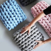 뿌쑤쑥 자이언트얀 뜨개질실 벨벳 뜨개질공방 굵은실 500g, 연보라색500g (일반)