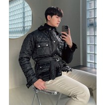 [겨울특가]유광블랙 바버자켓