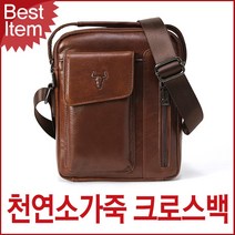 천연소가죽 3016 남성가방 블루마운트 블루캣츠 크로스백