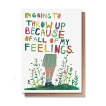 Wunderkid Funny Love Card for Boy All of My Feelings (Individual Blank inside), 1