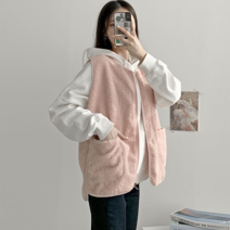 NewCare 여성 후리스 양털 조끼 이너조끼 뽀글이자켓 캐주얼룩