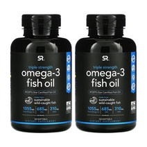 스포츠리서치 스포츠리땡땡 고약사 오메가3 피쉬오일 1250mg 120정 소프트젤 2개세트