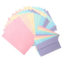 투영디자인 레인보우 6종 편지지 24p + 편지봉투 12p, 랜덤 발송, 5세트