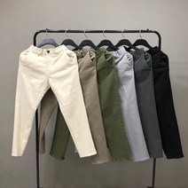 맨스토리 남자 테이퍼드 반밴딩 면 9부 팬츠