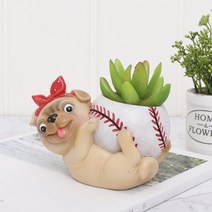 ROOGO 루고 화분 강아지 스타디움 야구