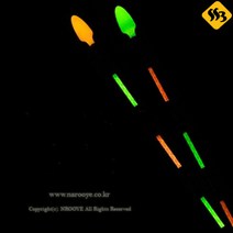 나루예 전자탑 민물 중층 내림낚시 찌 케미, 제품선택, 6목 주황 - 311 - 0.9
