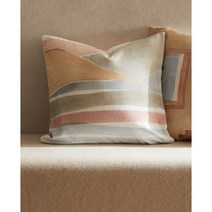 자라홈(ZARAHOME) 랜드스케이프 쿠션 커버 43392008055, 45 x 45 cm, 그레이/블루